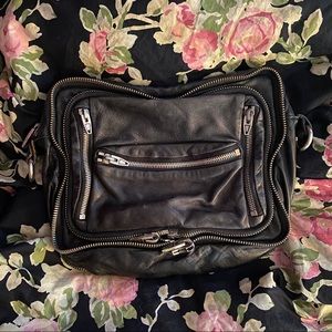 Alexander Wang Black Leather Bag w/ Zipper